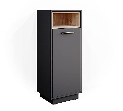 Vicco Beatrice Bathroom Cabinet Midi Cabinet Bathroom Shelf Bathroom Furniture (Anthracite)