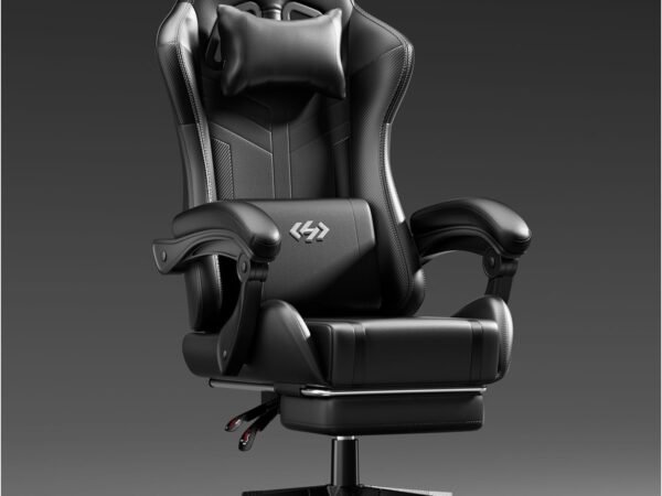 HLDIRECT Gaming Chair with Pocket Spring Cushion, Video Game Chair, Gaming Computer Chair, Ergonomic Chairs for Adults with H