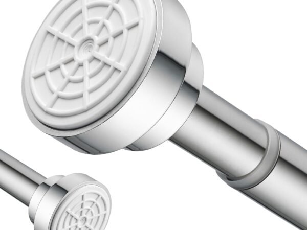 Stainless Steel Extendable Shower Curtain Pole 83-130cm Tension Rods for Curtains Telescopic Curtain Poles No Drilling Adj...