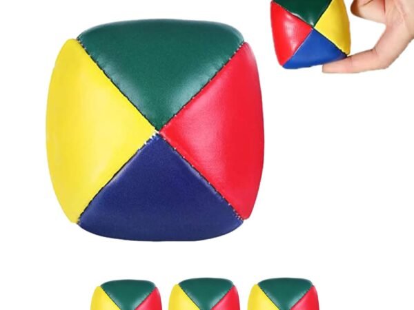 4 Pcs Juggling Balls Set, Funny Juggle Balls, Durable and Soft Easy Juggle for Kids and Adults Beginners for Skill Practic...