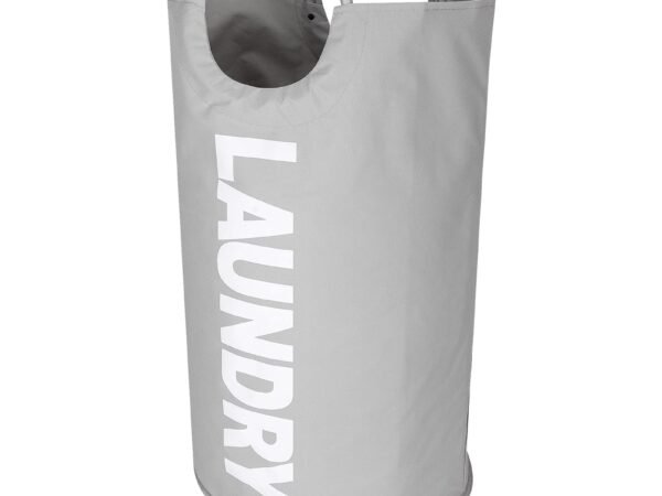 Amazon Brand - Pinzon 90L Large Laundry Basket with Coin Pocket, Collapsible Laundry Hamper, Foldable Clothes Bag, Folding Wa