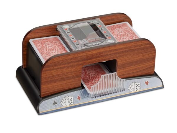 Relaxdays 10021343 card shuffler wood