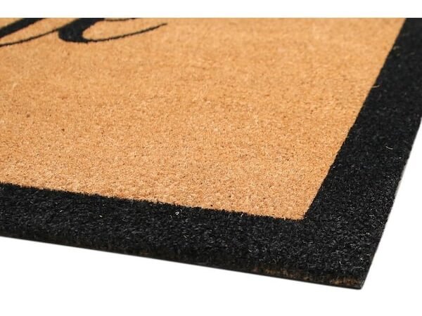 Chesapeake Coir Natural Black Non-Slip Outdoor Doormat (36 in. x 72 in.)