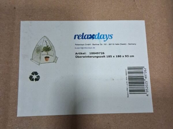 Augalų žiemojimo palapinė RELAX DAY