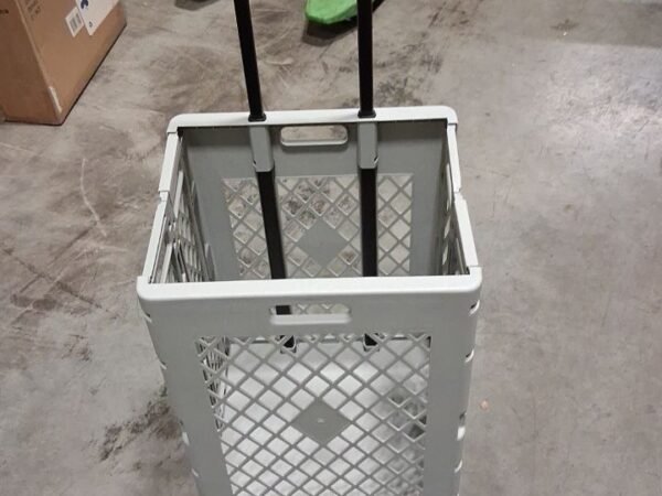 Sulankstomas pirkinių krepšys su ratukais