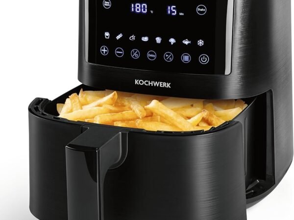 Rachs KOCHWERK 4L Skaitmeninis Oro Gruzdintuvas (Airfryer) 1400W su Jutikliniu Ekranu juoda spalva