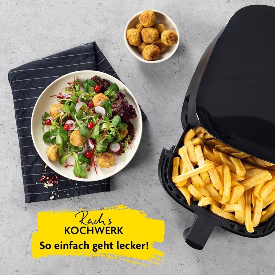 Rachs KOCHWERK 4L Skaitmeninis Oro Gruzdintuvas (Airfryer) 1400W su Jutikliniu Ekranu juoda spalva - Image 7