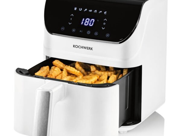 Rachs KOCHWERK 4L Skaitmeninis Oro Gruzdintuvas (Airfryer) 1400W su Jutikliniu Ekranu balta spalva