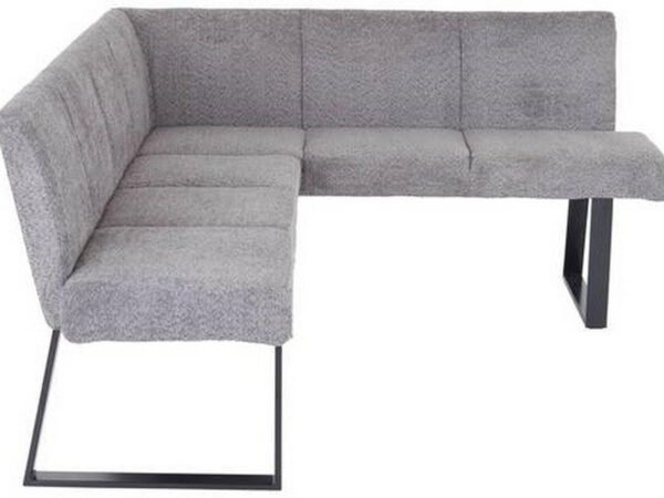 MID.YOU kampinis suolas 202/160 cm, austas audinys, pilkas