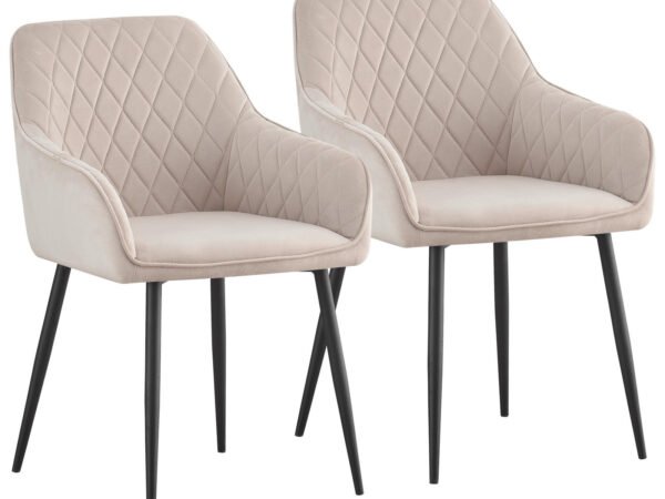 Novel fotelių komplektas, 2 vnt., iš geležies ir aksomo