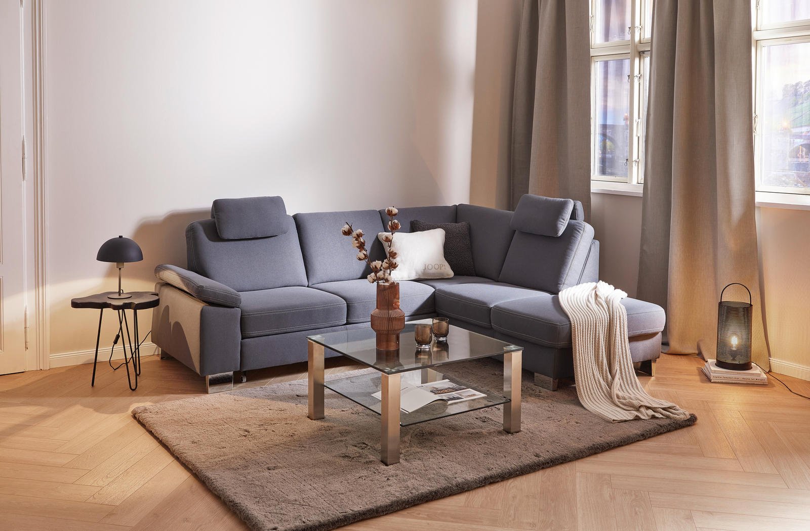 Novel KAVOS STALIUKAS ESG 75/75/43 cm stačiakampis Skaidrus, sidabro spalvos - Image 2