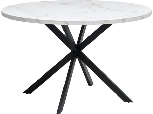 MID.YOU valgomojo stalas iš metalo, medienos drožlių plokštės 120/120/75 cm