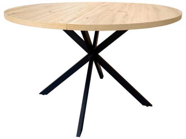 MID.YOU valgomasis stalas iš metalo, medžio drožlių plokštės 120/120/75 cm