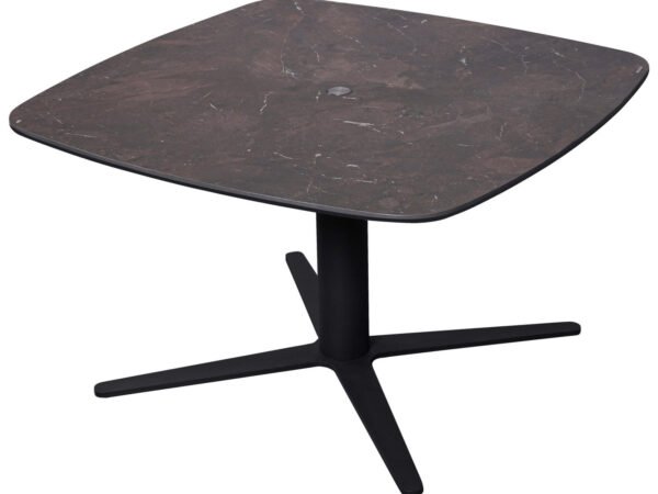 Novel KAVOS STALIUKAS ESG 80/80/47-67 cm kvadratinis, antracito, tamsiai rudas