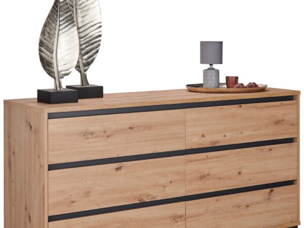 Carryhome KOMODA 160/79/48 cm, 6 stalčiai