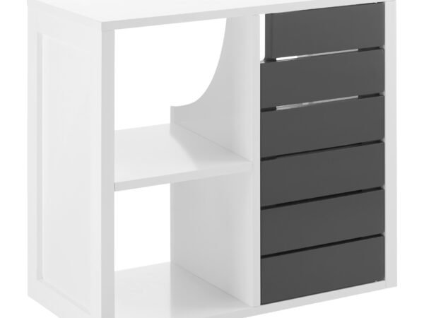 Praustuvo spintelė Tia Pilka/Balta, apie 60x54x30 cm