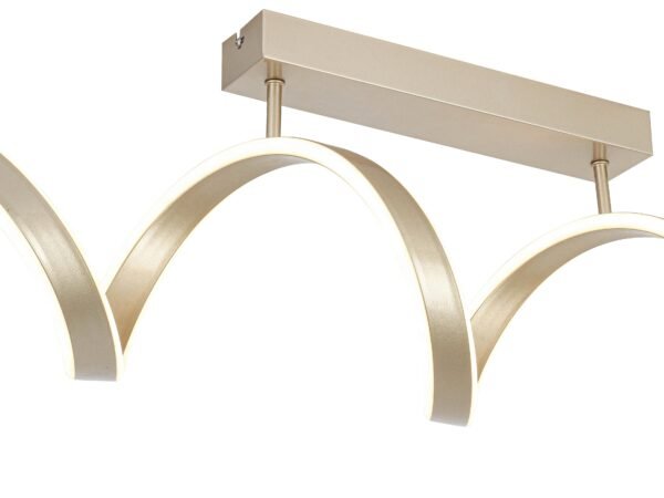 LED lubų šviestuvas Chamo šampano spalvos maks. 24 W