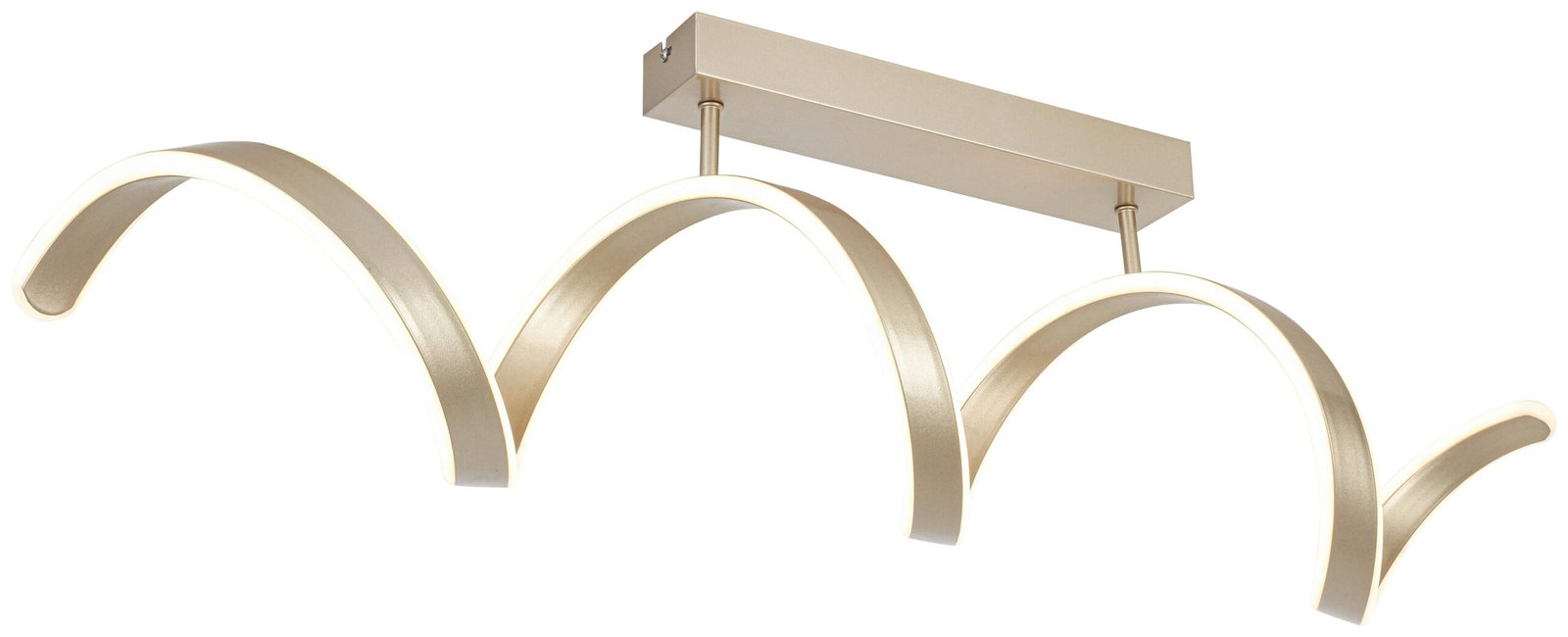 LED lubų šviestuvas Chamo šampano spalvos maks. 24 W