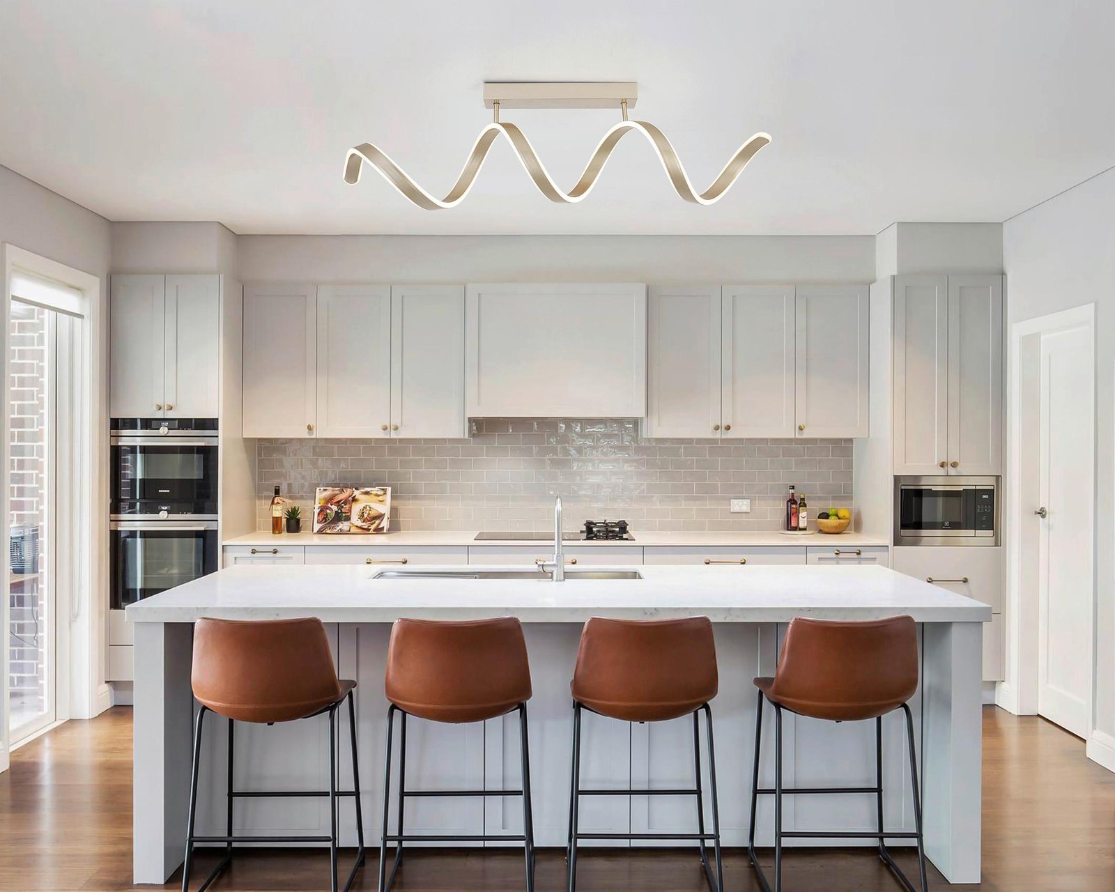 LED lubų šviestuvas Chamo šampano spalvos maks. 24 W - Image 2