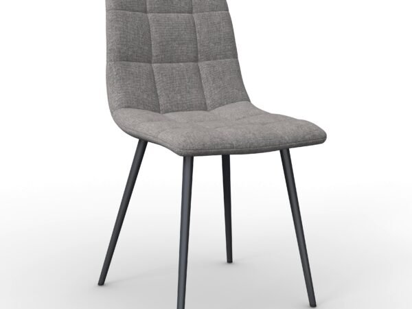 Kėdė Ria pilka, apmušta mikropluoštu