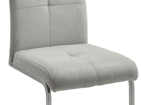 Svyruojanti kėdė Lucie, smėlio spalvos, apmušta audiniu