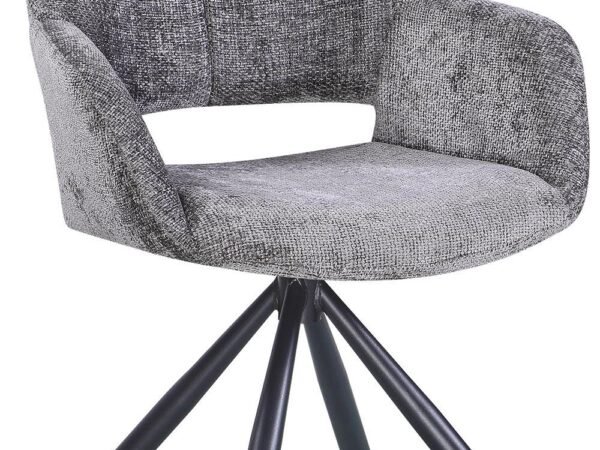 Krėslas su porankiais Bello Pilka/Juoda