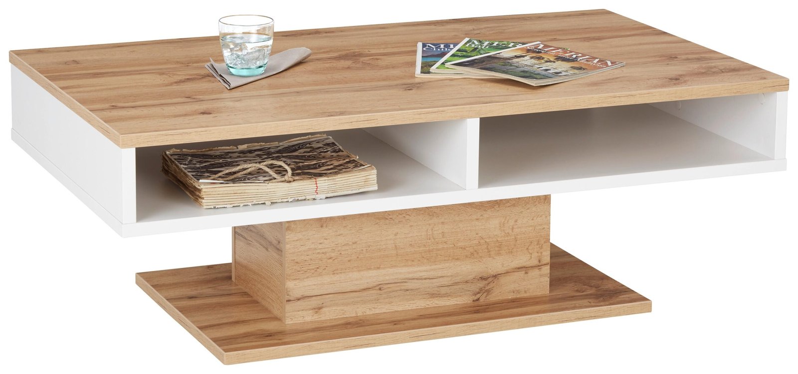 Kavos staliukas Alamo ąžuolo spalvos