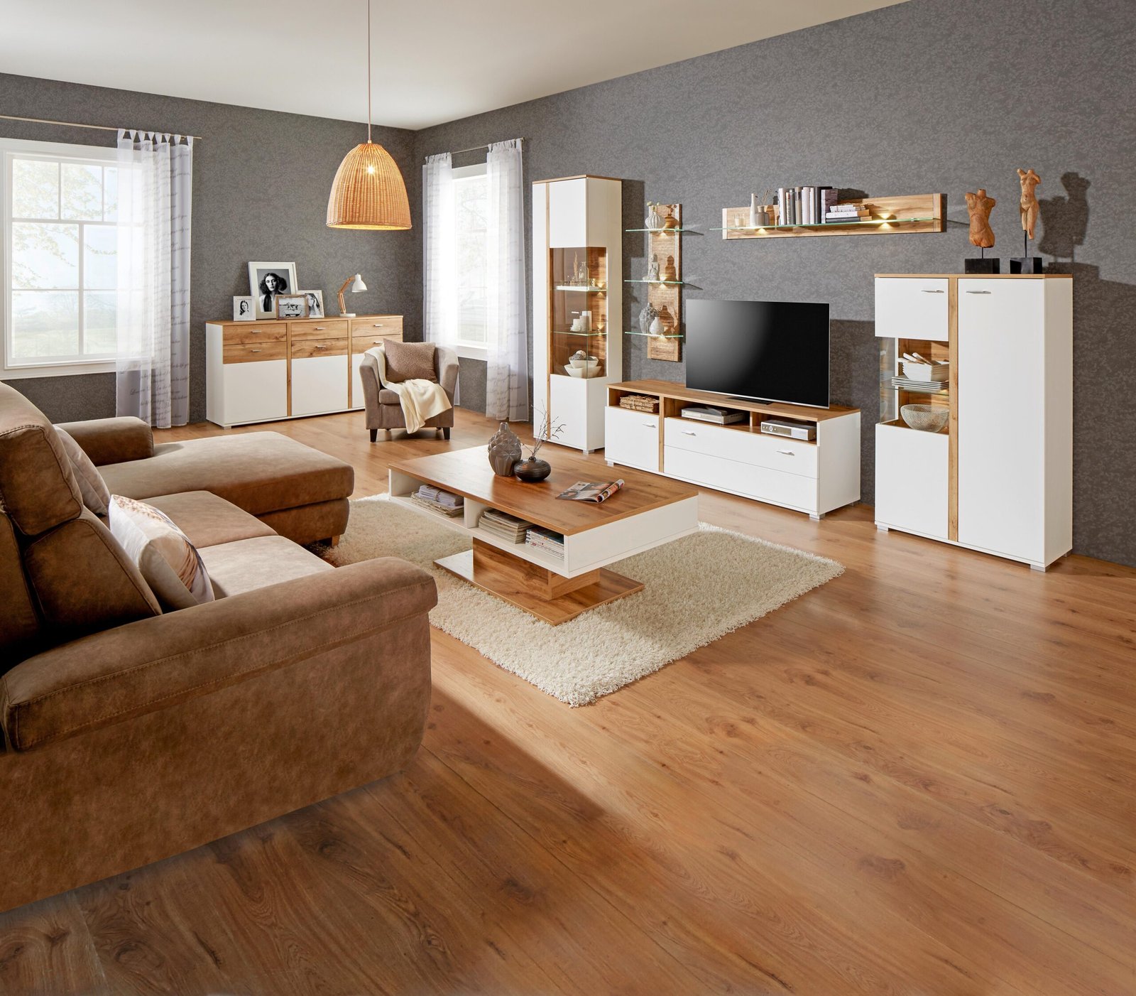 Kavos staliukas Alamo ąžuolo spalvos - Image 2