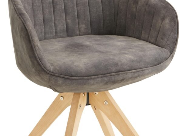 Krėslas Relax pilkas/rudas