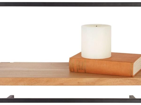 Sieninė lentyna juodos/akacijos spalvos