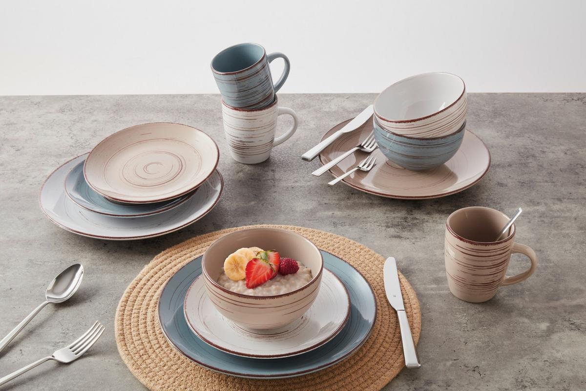 Indų rinkinys Kelly Mėlyna/Ruda/Balta, 24 dalių - Image 2