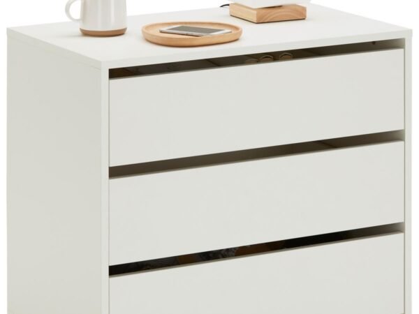 Baltos spalvos stalčių komplektas