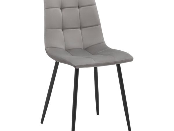 Kėdė Ria, Taupe spalvos, aksomu aptraukta