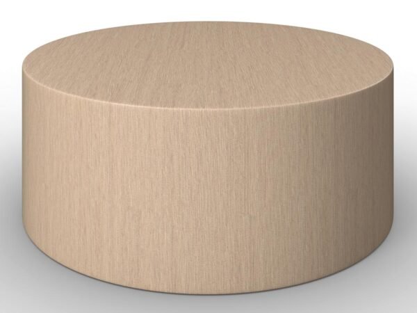 Kavos staliukas Lucy, apvalus, ąžuolo spalvos, MDF