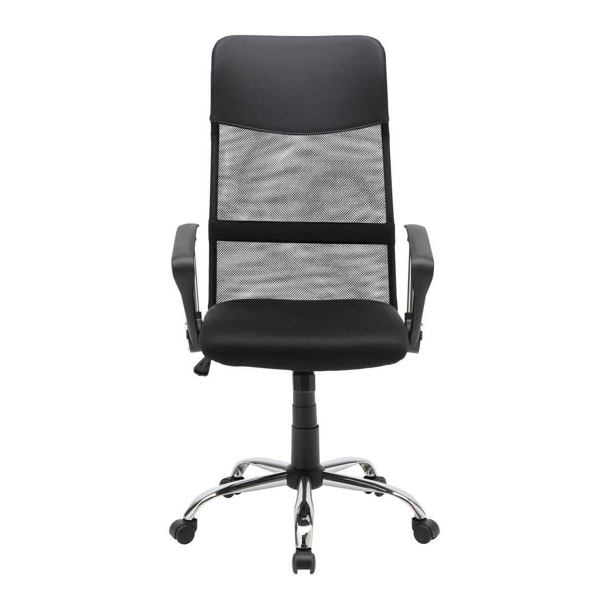 Biuro kėdė Basti juoda/chromo spalvos - Image 2