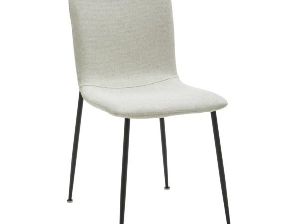 Paminkštinta kėdė Nele, smėlio spalvos, lino imitacijos