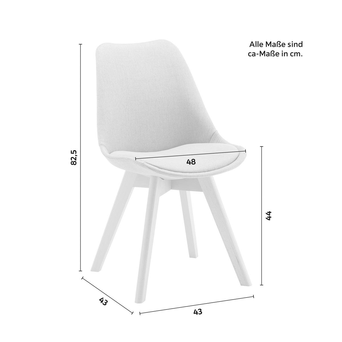 Kėdė Rocksi, šviesiai pilkas audinys, tikro medžio kojos - Image 2