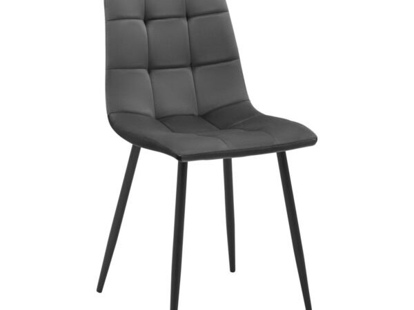 Kėdė Ria, tamsiai pilka, aksomu aptraukta