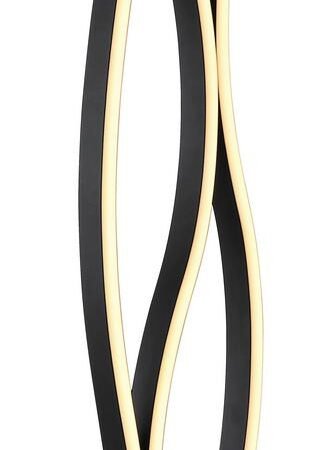 LED toršeras Relo, opalo/juodos spalvos, maks. 35 W