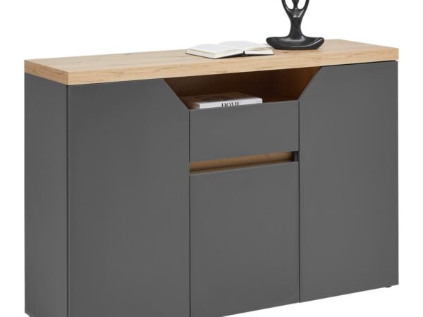 Servantas Pepe, grafitinės spalvos / ąžuolo „Artisan“