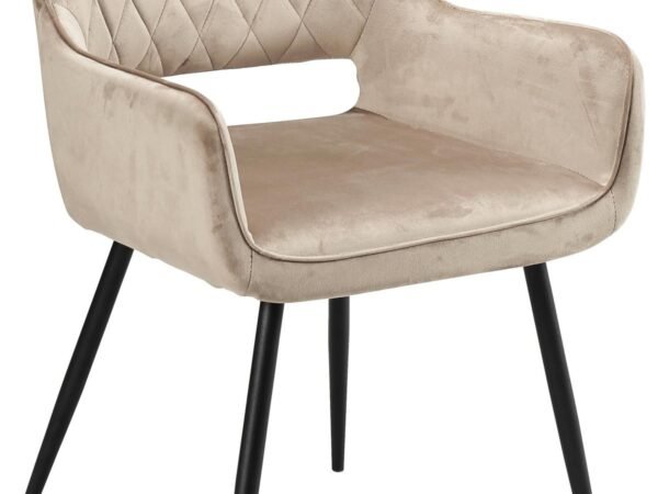 Smėlio spalvos kėdė su porankiais Serafina