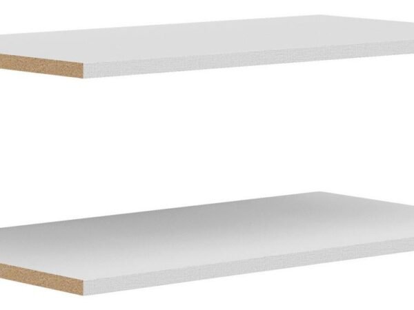 Įdėtinių lentynų rinkinys Milos Balta, 2 dalių