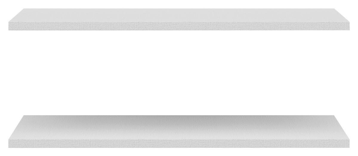 Įdėtinių lentynų rinkinys Milos Balta, 2 dalių - Image 3