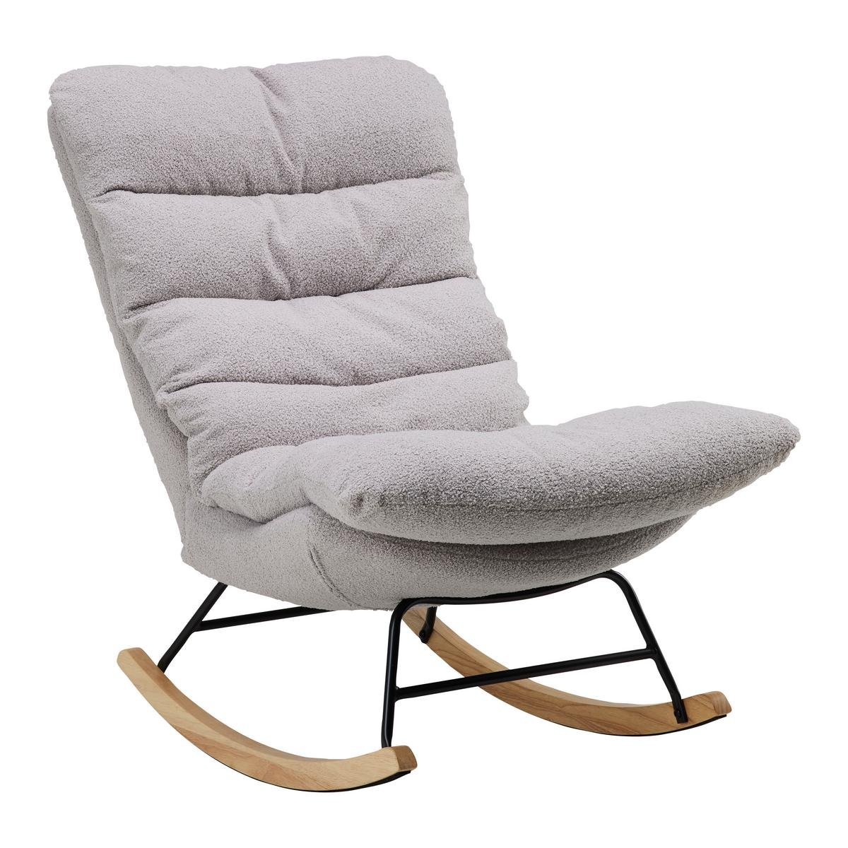 Supamasis krėslas Devin šviesiai pilkos spalvos austas audinys - Image 2