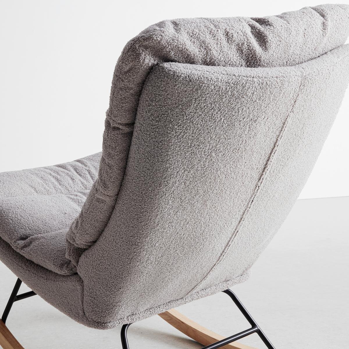 Supamasis krėslas Devin šviesiai pilkos spalvos austas audinys - Image 8
