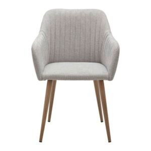 Kėdė su porankiais Nicola – Pilka