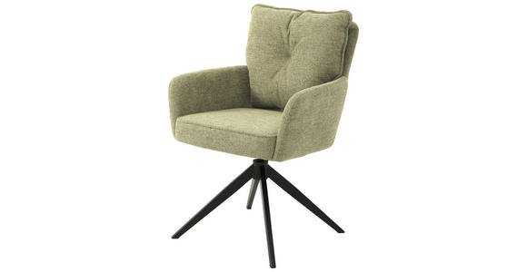 FOTELIS, sėdynė 360° pasukama, automatinė grąžinimo funkcija, lino išvaizdos