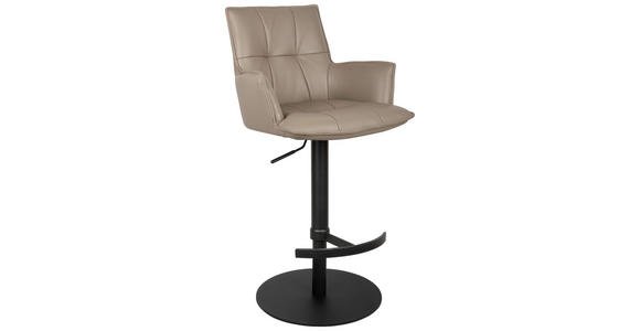 Baro kėdė juodos, taupe spalvos