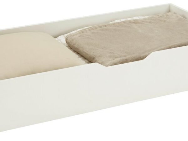 Baltos spalvos lovos stalčius